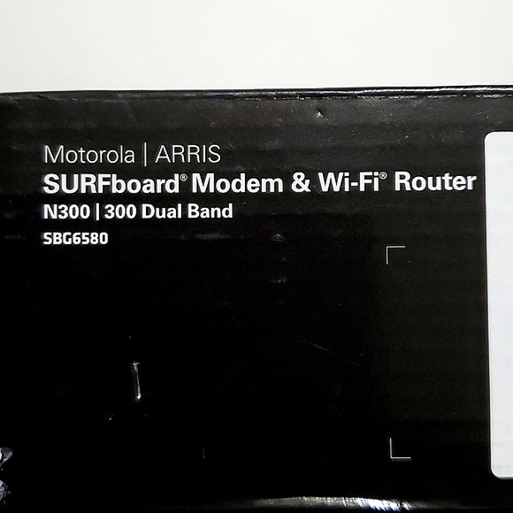 Motorola ARRIS SURFbrard  Modem & WiFi Router N300 300 Dual Band SBF6580 - Picture 3 of 11